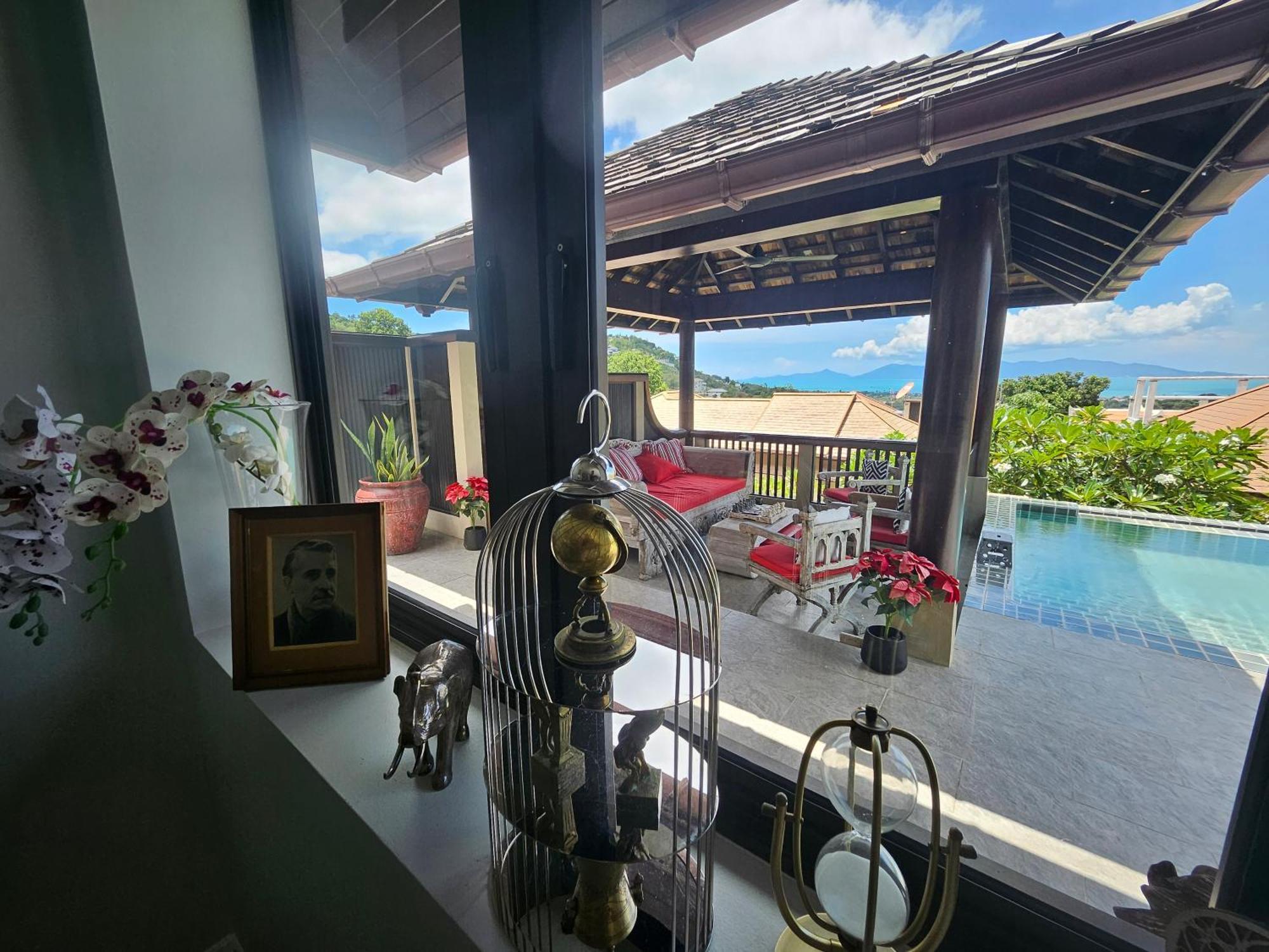 Elegant Luxury Sea & Mountain View In Bophut Hills Villa *